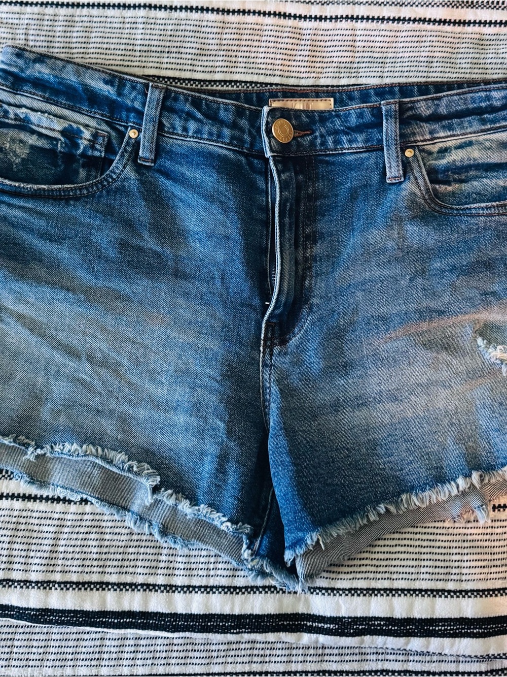 Kut from the Kloth Dark Blue Denim Jean Shorts